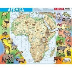 Demart Puzzle ramkowe - Afryka fizyczna