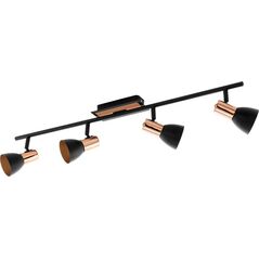 Lampa sufitowa EGLO Spot natynkowy czarny Eglo BARNHAM 94587