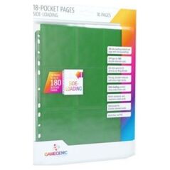 Gamegenic Gamegenic: 18-Pocket Pages Sideloading - Green (10 szt)