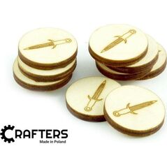 Crafters Crafters: Znaczniki drewniane - Miecz (10)