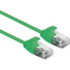 Roline Patchcord ROLINE data center UTP kat. 6A (klasa EA), LSOH, Slim, zielony, 5 m