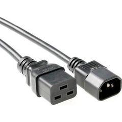 Kabel zasilający MicroConnect Power Cord C19-C14 3m Black
