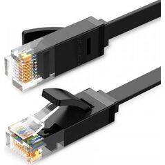 Ugreen Płaski kabel sieciowy Ethernet RJ45 Cat.6 UTP 15m czarny