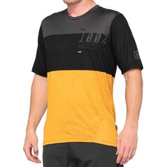 100% Koszulka męska Airmatic Jersey black mustard r. XL