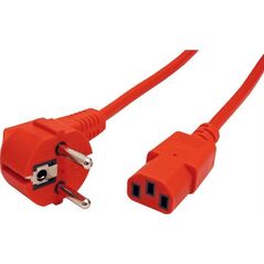 Kabel zasilający Roline ROLINE Kabel zasilający do monitora IEC 320-C13 1.8m czerwony
