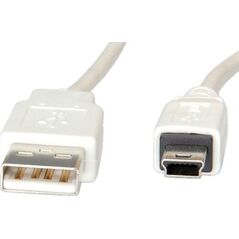 Kabel USB RBLINE USB-A - miniUSB 1.8 m Biały (S3142)