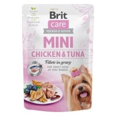 Brit Brit Care Adult Mini Chicken Tuna Fillets in Gravy Kurczak z Tuńczykiem w Sosie 85 G