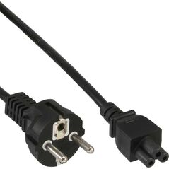 Kabel zasilający InLine InLine Kabel zasilający typu F niemiecki do "" Myszki Miki "" Wtyk notebooka czarny 0,3m