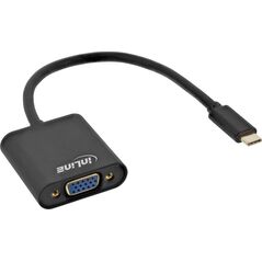 Adapter USB InLine USB-C - VGA Czarny  (64104B)