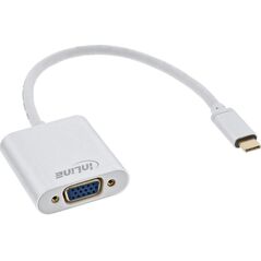 Adapter USB InLine USB-C - VGA Biały  (64104S)