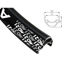Alexrims Obręcz mtb ALEXRIMS MD21 27.5"x36otw. Tubeless Ready H.tarczowy kapslowana czarna