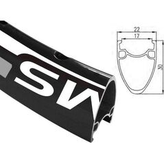 Alexrims Obręcz szosa ALEXRIMS ATD550 700x32otw. Tubeless Ready H.tarczowy czarna