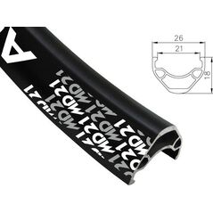 Alexrims Obręcz mtb ALEXRIMS MD21 26"x36otw. Tubeless Ready H.tarczowy kapslowana czarna