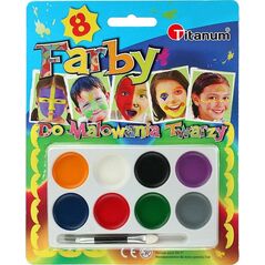 Titanum Farby do malowania twarzy 8 kolorów