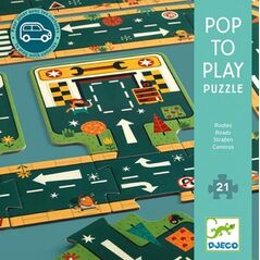 Djeco Drogi Puzzle gigant