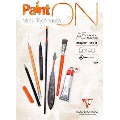 Clairefontaine Clairefontaine blok Paint On, A5, 40 ark. 250g /4 uniw