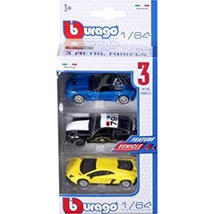 Bburago Maisto France Street Fire - Echelle 1/64 Pack 3 pojazdów