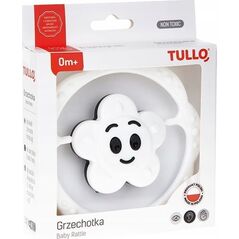 Tullo Grzechotka kwiatek czarno-biały Tullo