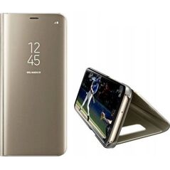 Etui Clear View Samsung M11 M115 złoty/gold