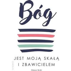 Szaron Magnes na lodówkę - Bóg jest moją skałą