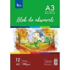 Tetis Blok do malowania A3 12k biały