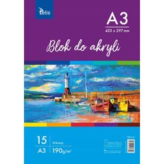 Tetis Blok do malowania A3 15k biały