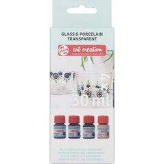 Artequipment TALENS GLASS PORCELAIN SET 4x30 ml. BLUES uniw