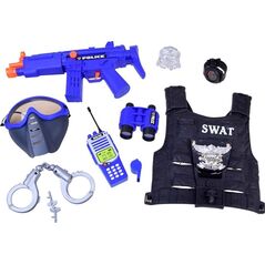 Jokomisiada Zestaw policjanta kamizelka + akcesoria ZA2984