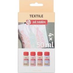Artequipment TALENS TEXTILE SET 4X50ML PASTEL uniw