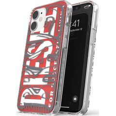 DIESEL SNAP CASE CLEAR IPHONE 12 MINI CZERWONY standard
