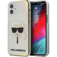 Karl Lagerfeld Etui Karl Lagerfeld KLHCP12SPCKHML do iPhone 12 mini 5,4 multicolor hardcase Iridescent Karl`s Head