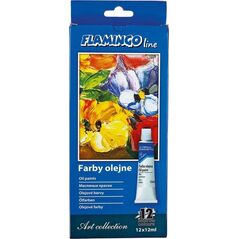 Titanum Farby olejne w tubie 12 kolorów 12ml