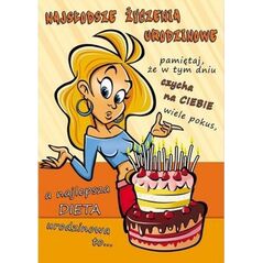 Stamp Karnet Comic B6 + koperta wzór nr 05 Urodziny