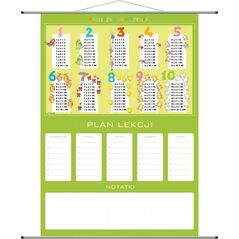 Artglob Plan lekcji - tabliczka mnożenia, plansza edu.
