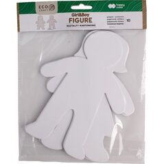 Happy Color Zestaw kształtów kartonowych Figure 10szt