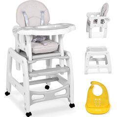 Ricokids Krzesełko do karmienia Sinco 5w1 szare (7090)
