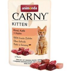 Animonda ANIMONDA KOT sasz.85g CARNY KITTEN WOŁOWINA CIELĘCINA KURCZAK