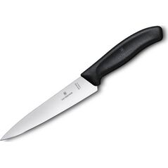 Victorinox Nóż kuchenny Victorinox Szerokie ostrze 15cm czarny (6.8003.15B)