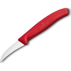 Victorinox Nóż kuchenny Victorinox do jarzyn, zagięty, 6 cm, czerwony