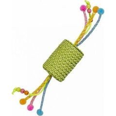 Duvo+ DUVO+ ZAB. KOT ROLKA ZE SZNURKAMI YELLOW 22x4,5x4,5cm 12092