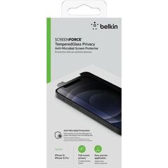 Belkin Szkło ochronne Tempered Glass Privacy iPhone 12/12 Pro