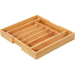 Zassenhaus Wkład Zassenhaus na sztućce, rozsuwany, 34,5-47,5 x 40,5 x 6 cm, bambus