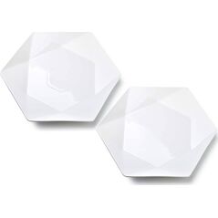 Affek Design RALPH WHITE Kpl.2 talerzy płaskie 32,5cmx 28.5cm x h3cm