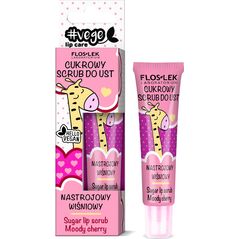 Floslek Floslek Lip Care Vege Cukrowy Scrub do ust Nastrojowy Wiśniowy 14g
