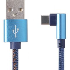 Kabel USB Gembird USB-A - USB-C 1 m Niebieski (CC-USB2J-AMCML-1M-BL)