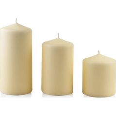 Affek Design Świeca CLASSIC CANDLES Walec duży 8xh18cm kremowa