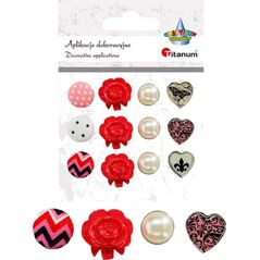 Titanum Dodatki Charm Deco scrapbooking 12szt CRAFT-FUN