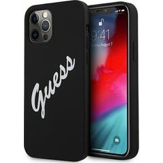 Guess Etui Guess GUHCP12LLSVSBW Apple iPhone 12 Pro Max czarno biały/black white hardcase Silicone Vintage