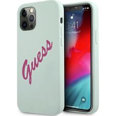 Guess Etui Guess GUHCP12MLSVSBF Apple iPhone 12/12 Pro niebieski fuksja/blue fuschia hardcase Silicone Vintage