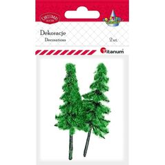 Titanum Drzewka plastikowe choinki 2szt